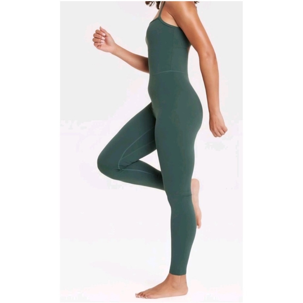 NWT ALL IN MOTION XS Women’s everyday soft active jumpsuits dark green sz XS & M